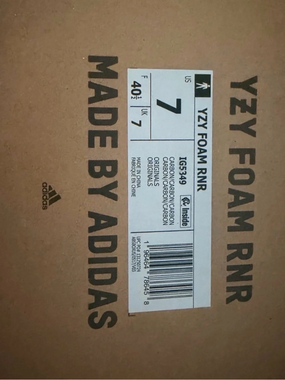 Adidas Yeezy Foam Runner size 7